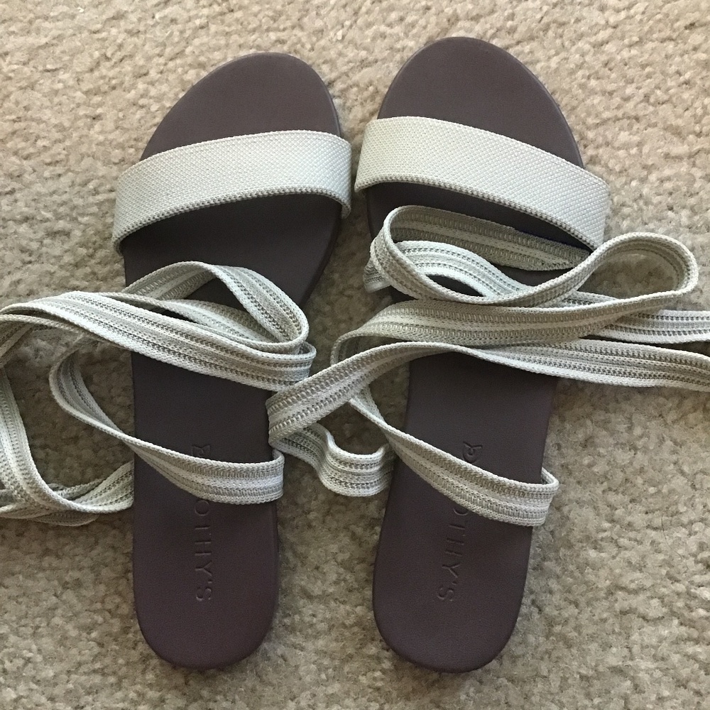 Rothy’s Size 8 Ankle Tie Sandals